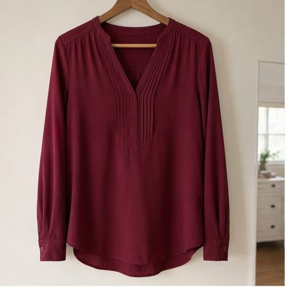 Rust Puff Sleeve Top